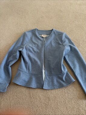 Loft extra small Women’s Light Blue Peplum Jacket